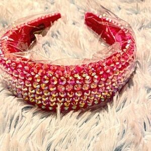 Hot Pink Beaded Headband